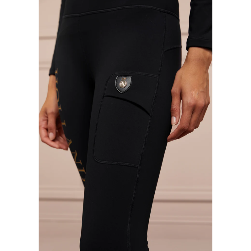 Holland Cooper Halcot Thermal Legging - Black-4